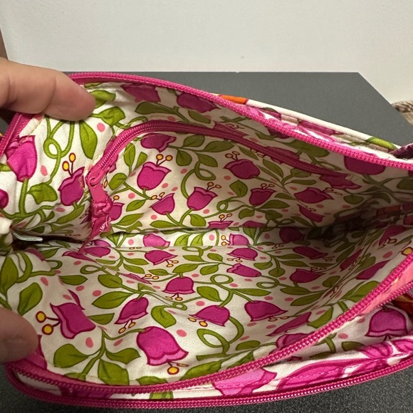 Vera Bradley Pink and Green Floral Clutch - Picture 5 of 9